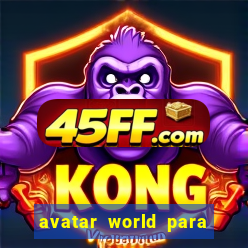 avatar world para imprimir e colorir